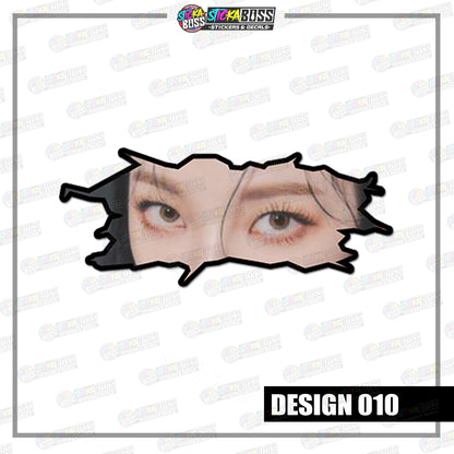 KPOP-AESPA | CRACK PEEKERS  ( ANIME VINYL STICKER DECALS )【Stickaboss】