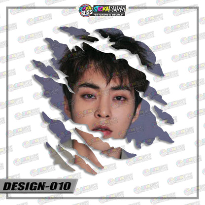 EXO | SCRATCH STICKER【VINYL PRINTED】( LAMINATED / WATERPROOF )【Stickaboss】