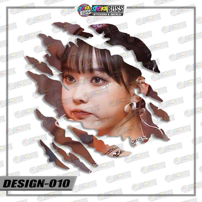 AESPA | ANIME SCRATCH STICKER【VINYL PRINTED】( LAMINATED / WATERPROOF )【Stickaboss】