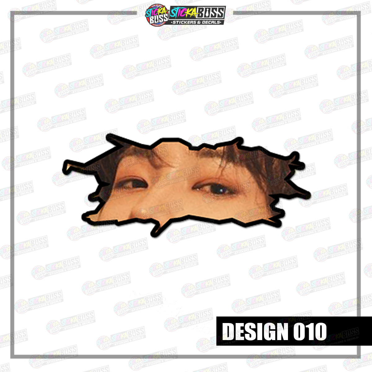 KPOP-SEVENTEEN | CRACK PEEKERS  ( ANIME VINYL STICKER DECALS )【Stickaboss】