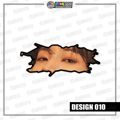 KPOP-SEVENTEEN | CRACK PEEKERS  ( ANIME VINYL STICKER DECALS )【Stickaboss】