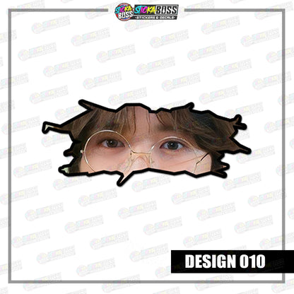 KPOP-TXT | CRACK PEEKERS  ( ANIME VINYL STICKER DECALS )【Stickaboss】