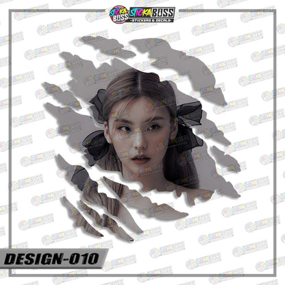 ITZY | SCRATCH STICKER【VINYL PRINTED】( LAMINATED / WATERPROOF )【Stickaboss】