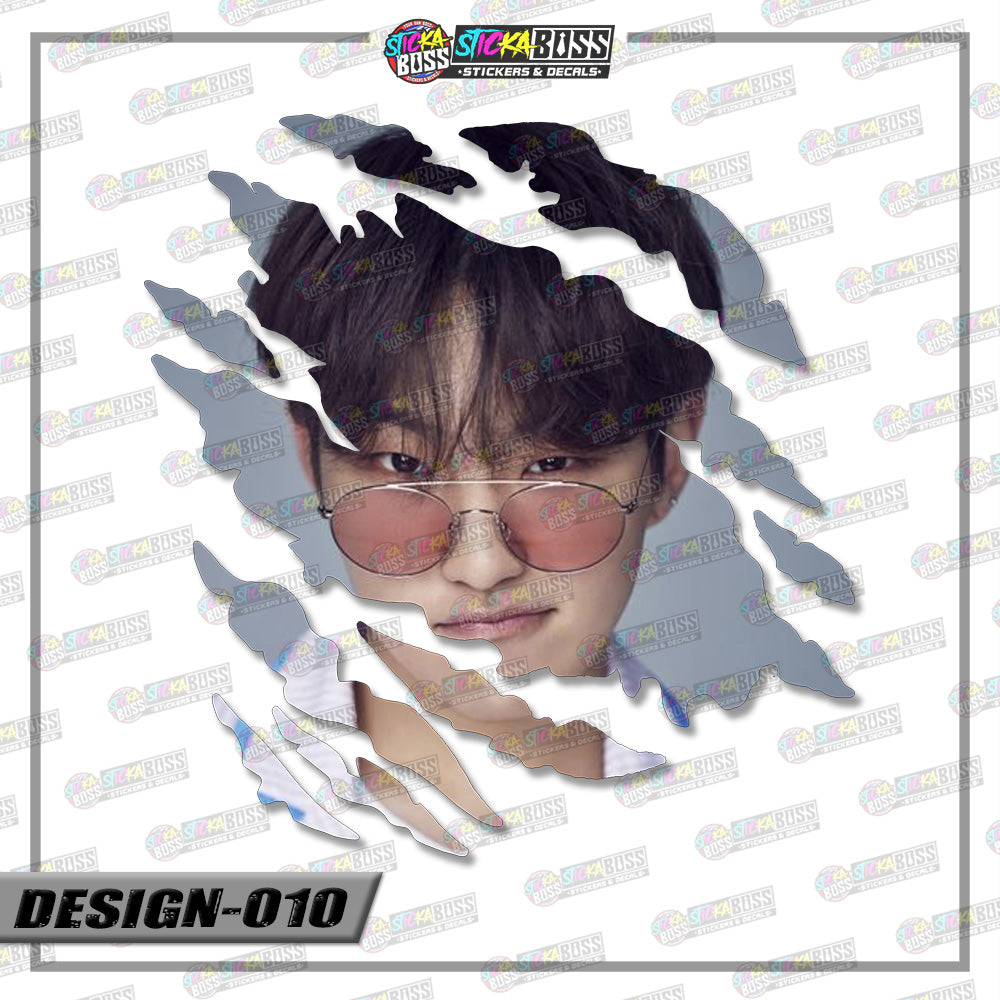 Seventeen | SCRATCH STICKER【VINYL PRINTED】( LAMINATED / WATERPROOF )【Stickaboss】