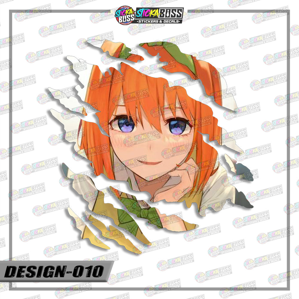 THE QUINTESSENTIAL QUINTUPLETS| ANIME SCRATCH STICKER【VINYL PRINTED】( LAMINATED / WATERPROOF )【Stick