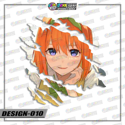 THE QUINTESSENTIAL QUINTUPLETS| ANIME SCRATCH STICKER【VINYL PRINTED】( LAMINATED / WATERPROOF )【Stick