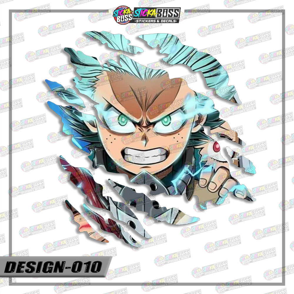 MY HERO ACADEMIA | ANIME SCRATCH STICKER【VINYL PRINTED】( LAMINATED / WATERPROOF )【Stickaboss】