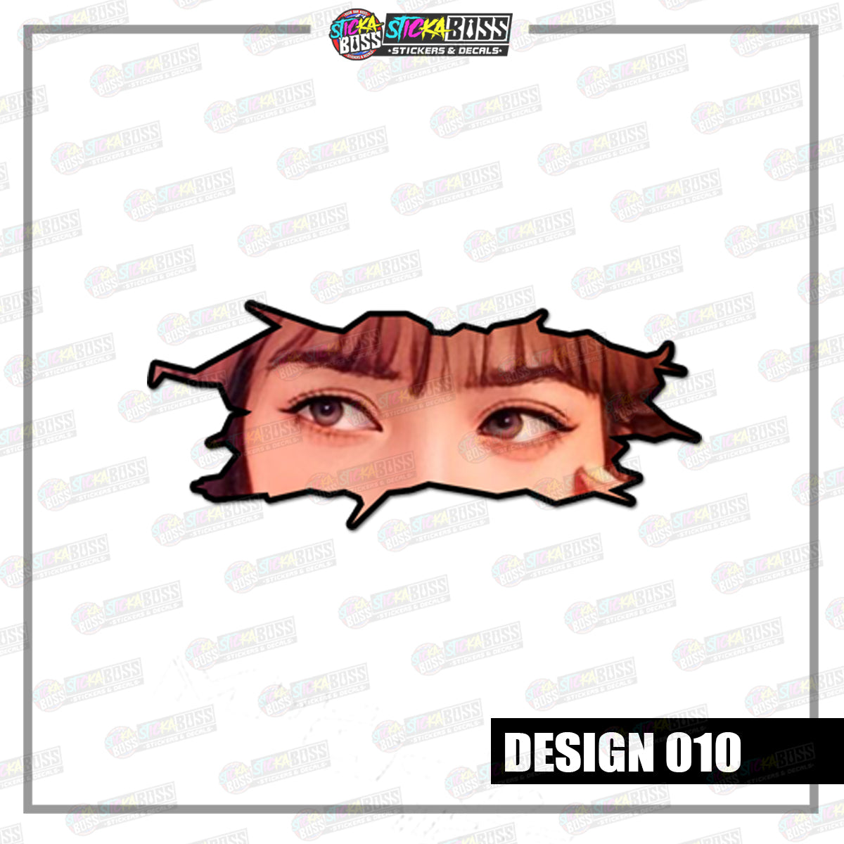 KPOP- BLACKPINK | CRACK PEEKERS  ( ANIME VINYL STICKER DECALS )【Stickaboss】