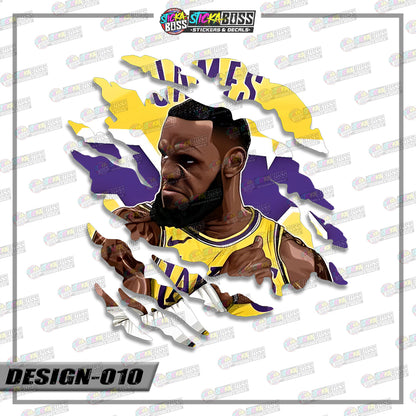 NBA PLAYERS | ANIME SCRATCH STICKER【VINYL PRINTED】( LAMINATED / WATERPROOF )【Stickaboss】