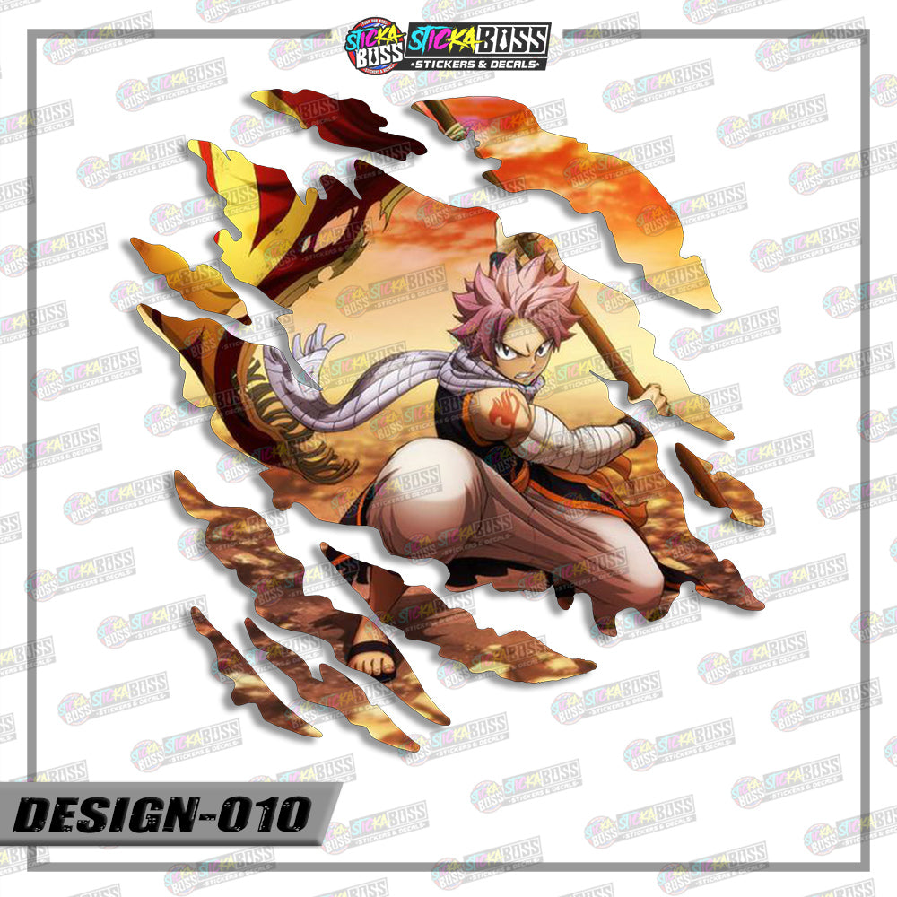 FAIRYTAIL | ANIME SCRATCH STICKER【VINYL PRINTED】( LAMINATED / WATERPROOF )【Stickaboss】