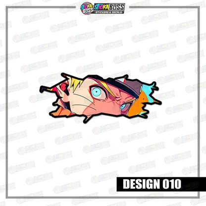 NARUTO | CRACK PEEKERS  ( ANIME VINYL STICKER DECALS )【Stickaboss】