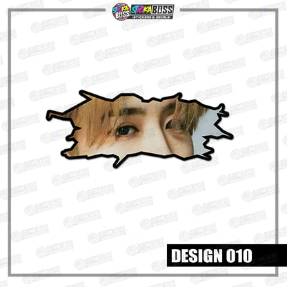 KPOP-STRAYKIDS | CRACK PEEKERS  ( ANIME VINYL STICKER DECALS )【Stickaboss】