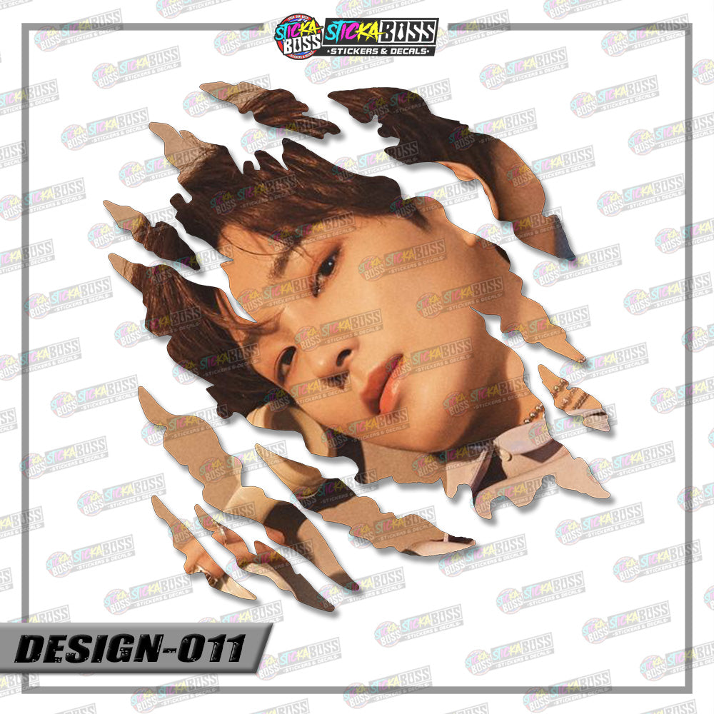 Seventeen | SCRATCH STICKER【VINYL PRINTED】( LAMINATED / WATERPROOF )【Stickaboss】