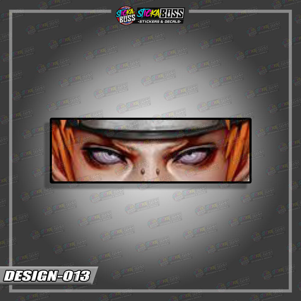 NARUTO PART 1 | ANIME  EYE SLAP STICKER【VINYL PRINTED】( LAMINATED / WATERPROOF )