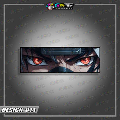 NARUTO PART 1 | ANIME  EYE SLAP STICKER【VINYL PRINTED】( LAMINATED / WATERPROOF )