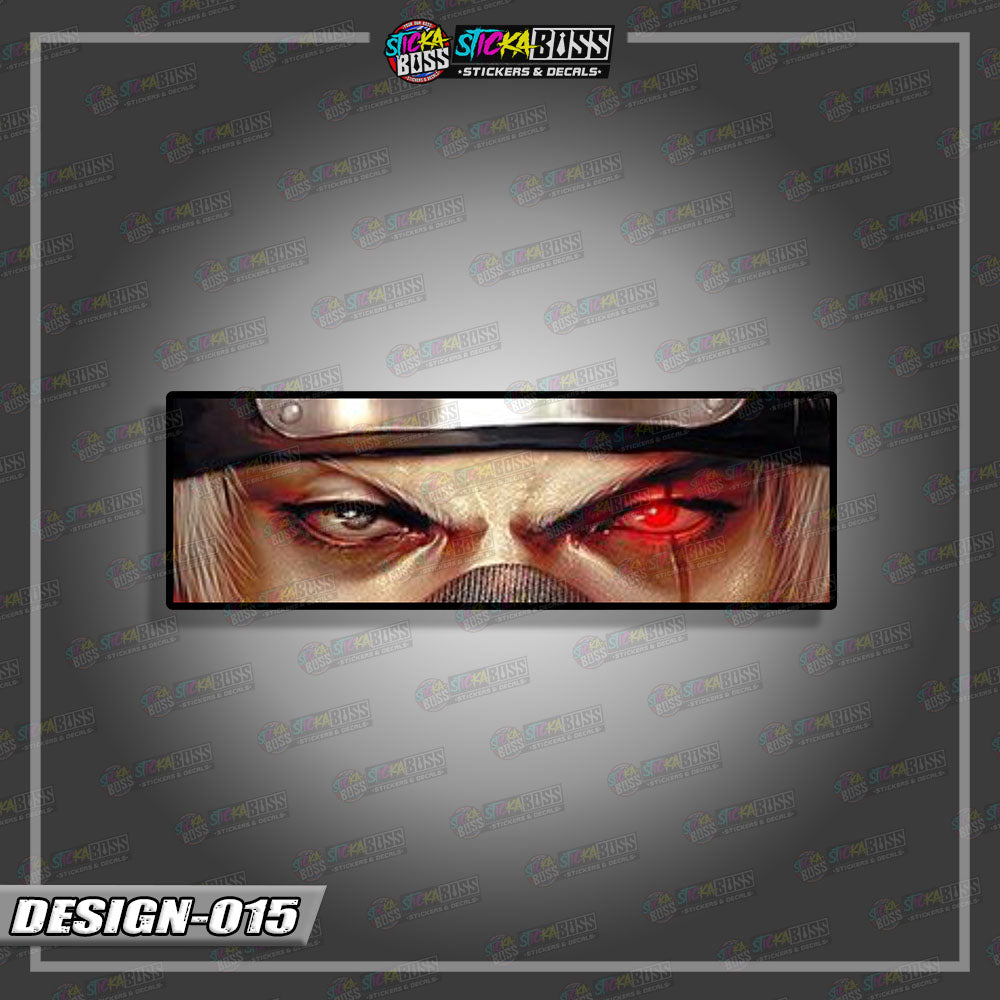 NARUTO PART 1 | ANIME  EYE SLAP STICKER【VINYL PRINTED】( LAMINATED / WATERPROOF )
