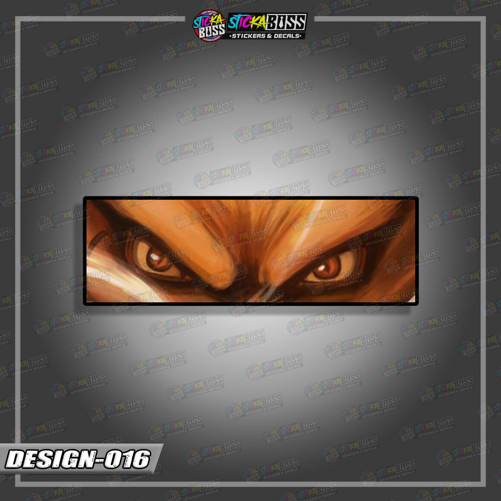 NARUTO PART 1 | ANIME  EYE SLAP STICKER【VINYL PRINTED】( LAMINATED / WATERPROOF )