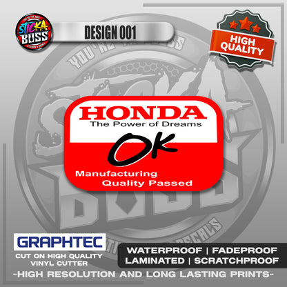 OK STICKERS | VINYL WATERPROOF STICKER | PREMIUM LAMINATED【PRINTED】