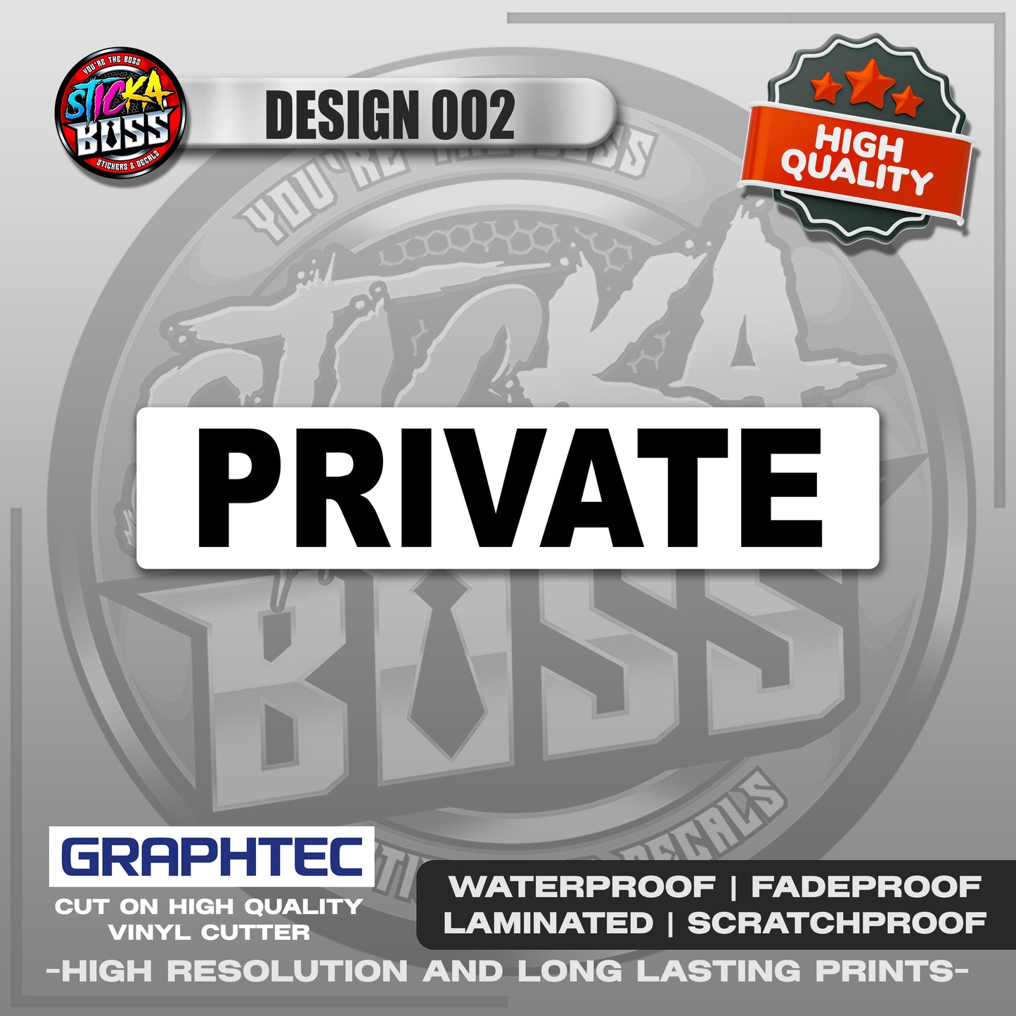 NOT FOR HIRE, FAMILY USE ETC. | VINYL WATERPROOF STICKER | PREMIUM LAMINATED【PRINTED】