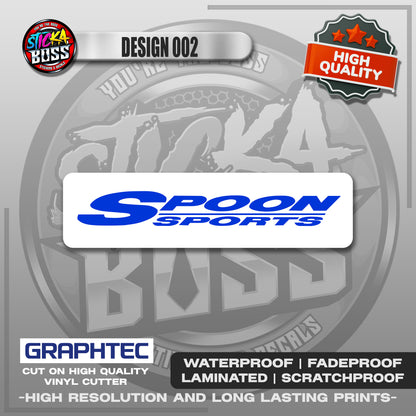 SPOON SPORTS ASSORTED STICKERS | VINYL WATERPROOF STICKER | PREMIUM LAMINATED【PRINTED】