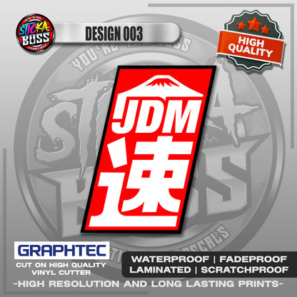 JDM ASSORTED STICKERS | VINYL WATERPROOF STICKER | PREMIUM LAMINATED【PRINTED】