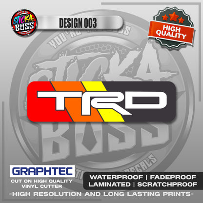 JDM TOYOTA / RETRO TOYOTA / TRD | VINYL WATERPROOF STICKER | PREMIUM LAMINATED【PRINTED】