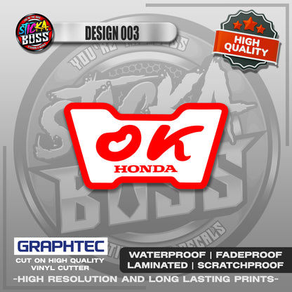 OK STICKERS | VINYL WATERPROOF STICKER | PREMIUM LAMINATED【PRINTED】