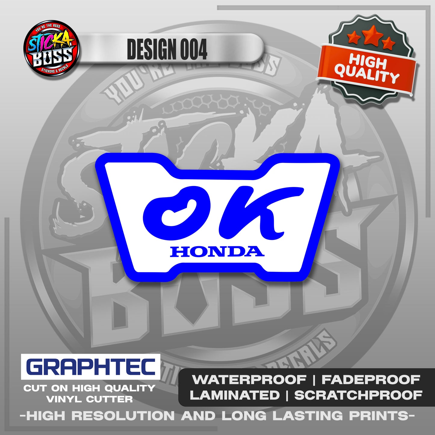 OK STICKERS | VINYL WATERPROOF STICKER | PREMIUM LAMINATED【PRINTED】