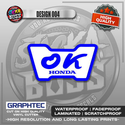 OK STICKERS | VINYL WATERPROOF STICKER | PREMIUM LAMINATED【PRINTED】