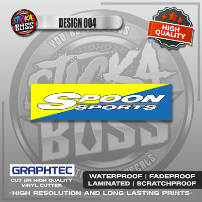 SPOON SPORTS ASSORTED STICKERS | VINYL WATERPROOF STICKER | PREMIUM LAMINATED【PRINTED】