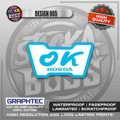 OK STICKERS | VINYL WATERPROOF STICKER | PREMIUM LAMINATED【PRINTED】