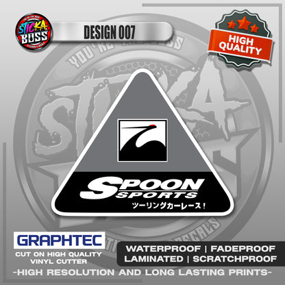 SPOON SPORTS ASSORTED STICKERS | VINYL WATERPROOF STICKER | PREMIUM LAMINATED【PRINTED】