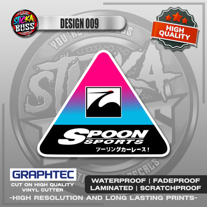 SPOON SPORTS ASSORTED STICKERS | VINYL WATERPROOF STICKER | PREMIUM LAMINATED【PRINTED】