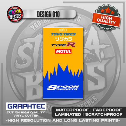 SPOON SPORTS ASSORTED STICKERS | VINYL WATERPROOF STICKER | PREMIUM LAMINATED【PRINTED】