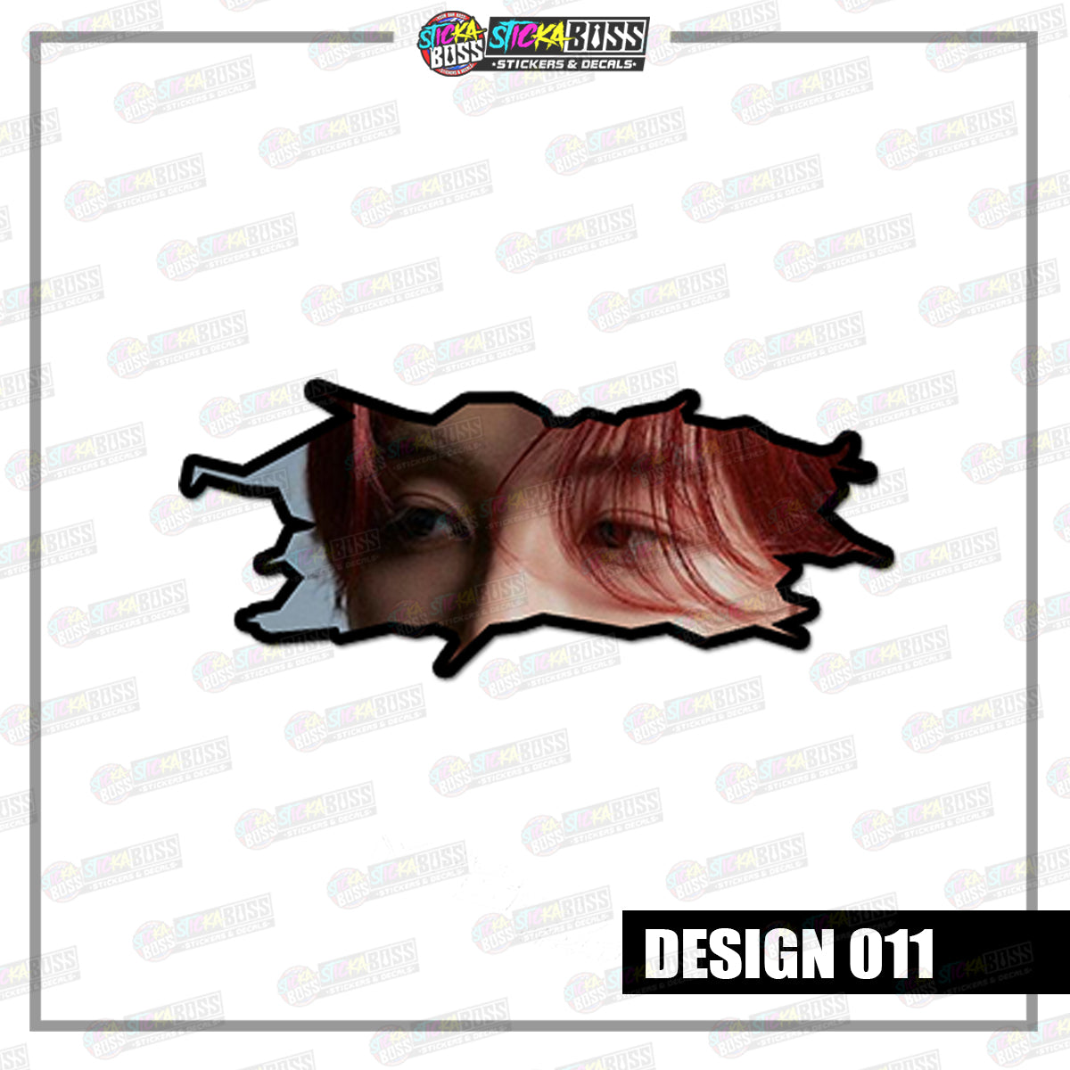 KPOP-SEVENTEEN | CRACK PEEKERS  ( ANIME VINYL STICKER DECALS )【Stickaboss】