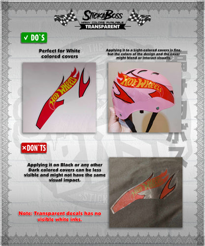 MIO 1/SPORTY/SMILE STICKER DECALS ( TRANSPARENT 2025 GLITCH DESIGN )【WITH FREEBIES】