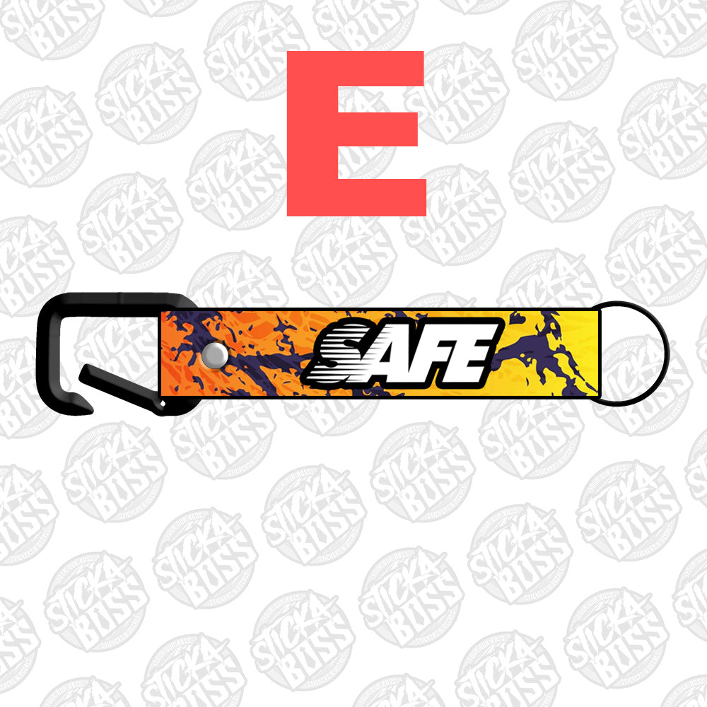 SAFE ABSTRACT KEYCHAIN / KEYHOLDER / KEYLACE (SOLD PER PIECE)