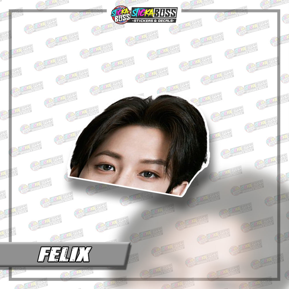 STRAYKIDS | ANIME PEEKER STICKER【VINYL PRINTED】( LAMINATED / WATERPROOF ) (Copy)