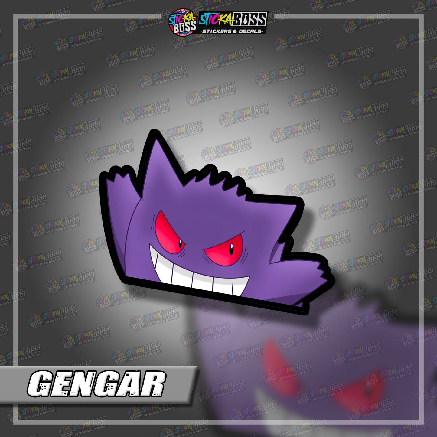 POKEMON | ANIME PEEKER STICKER【VINYL PRINTED】( LAMINATED / WATERPROOF )