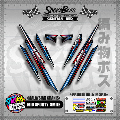MIO SPORTY / SMILE DECALS ( MALAYSIAN GRANIS ) [ PREMIUM GLOSSY LAMINATED ]【WITH FREEBIES】