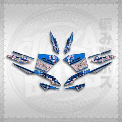 STICKER DECALS for AEROX V3 ALPHA TURBO INDO-MALAYSIAN (AV3SAIN) By STICKABOSS (SOFIE LAMINATED WATERPROOF)