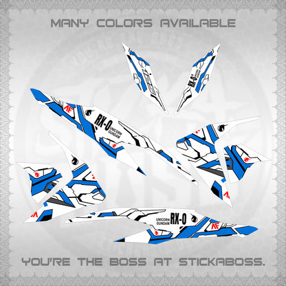 CLICK V2 FOR WHITE VARIO DECALS (RX-O UNICORN GD)STICKER DECALS By STICKABOSS