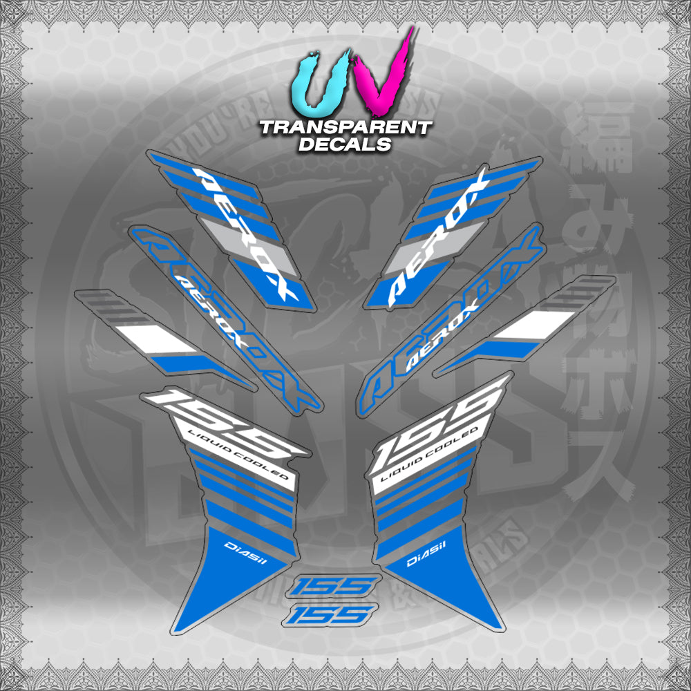 【PREMIUM UV PRINT】TRANSPARENT AEROX V3 ALPHA TURBO INDO (AV3BAST)【WITH FREEBIES】