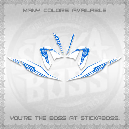 CLICK 125 V4 FOR WHITE DECALS (2026 VEERIZA STYLISH DESIGN) STICKER DECALS By STICKABOSS