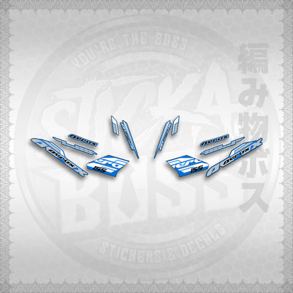 STICKER DECALS for AEROX 155 V1 THAI (AV1BLSI20) By STICKABOSS (SOFIE LAMINATED WATERPROOF)