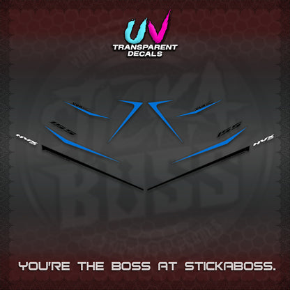 AEROX 155 V2 UV TRANSPARENT DECALS (2026 NVX MINIMALIST 01) STICKER KITS BY STICKABOSS