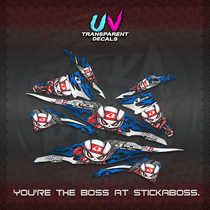 BEAT FI V1 UV TRANSPARENT DECALS (2026 NEW RCB 2.0 DESIGN) STICKER KITS BY STICKABOSS