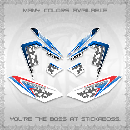 CLICK 125 V4 VIETNAM FOR WHITE DECALS (2026 TERBARU MOTIF DESIGN) STICKER KITS BY STICKABOSS