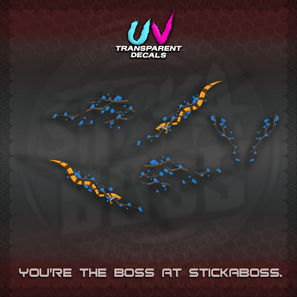 BEAT V3 UV TRANSPARENT DECAL (DELUXE KAZE DESIGN)STICKER DECALS By STICKABOSS