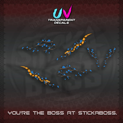 BEAT V3 UV TRANSPARENT DECAL (DELUXE KAZE DESIGN)STICKER DECALS By STICKABOSS